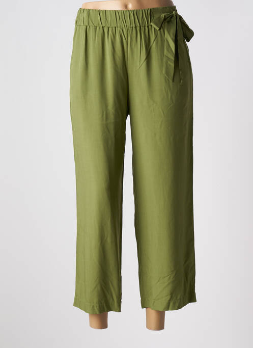 Pantalon 7/8 vert ELEONORA AMADEI pour femme