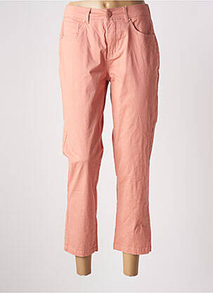 Pantalon 7/8 fermeture zippée sous rabat boutonné orange GEVANA femme