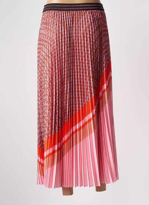 Jupe longue orange LEO & UGO pour femme