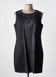 Robe courte sans manche sans manche noir KALISSON femme