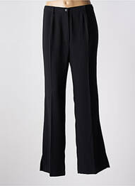 Pantalon flare taille à pinces taille haute noir JEAN GABRIEL femme