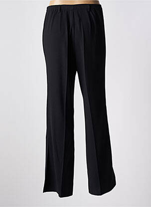 Pantalon flare taille à pinces taille haute noir JEAN GABRIEL femme