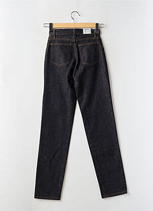 Jeans coupe slim tissage brut taille haute bleu LUCCHINI femme