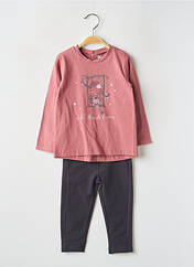 Ensemble pantalon rose BABY BOL pour fille seconde vue