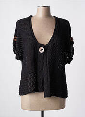 Gilet manches courtes noir GRIFFON pour femme seconde vue