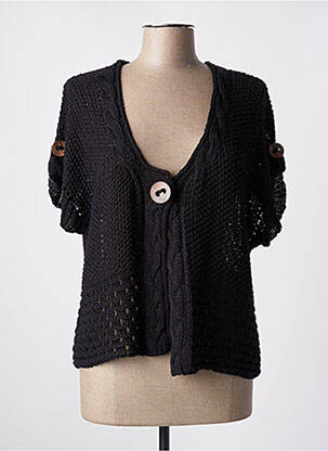 Gilet manches courtes noir GRIFFON pour femme