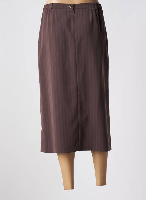 Jupe mi-longue marron PAUL MAUSNER pour femme