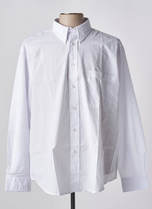 Chemise manches longues blanc MILFORD CLAN pour homme