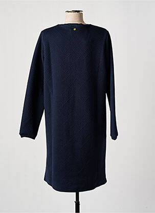 Robe mi-longue manches longues manches longues bleu ÉTYMOLOGIE femme