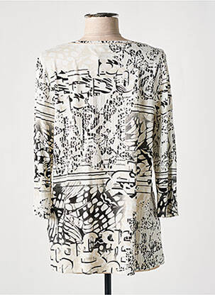Top tissage jersey manches longues beige OLSEN femme