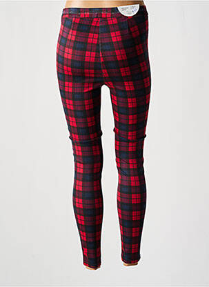 Pantalon slim stretch taille normale rouge CINDY.H femme