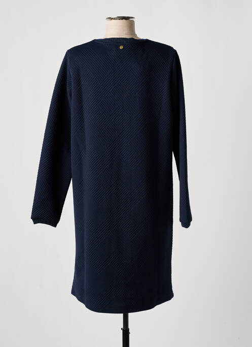 Robe mi-longue manches longues manches longues bleu ÉTYMOLOGIE femme