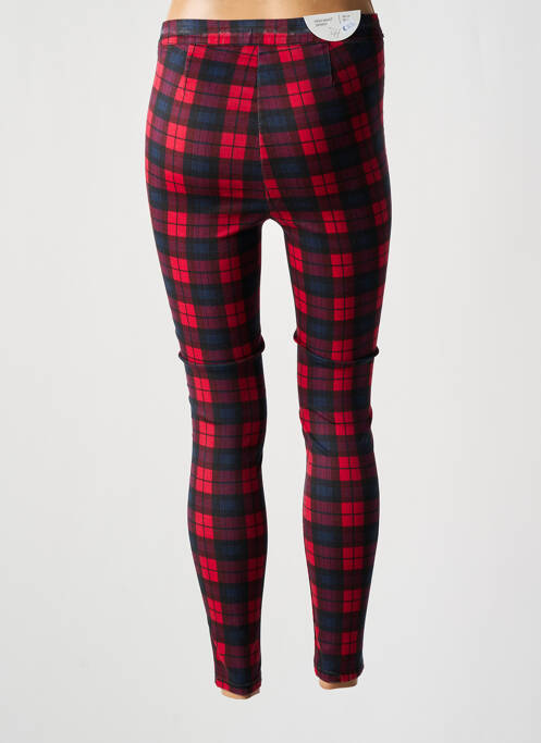 Pantalon slim stretch taille normale rouge CINDY.H femme