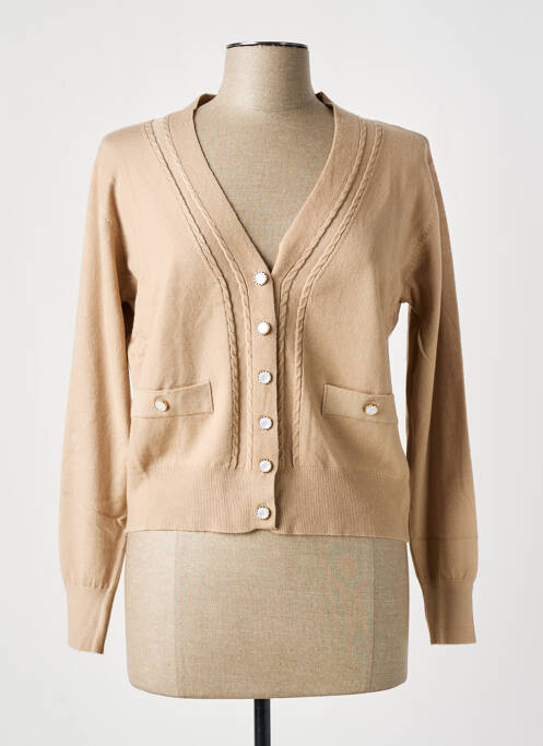 Gilet manches longues beige M&G MONOGRAM pour femme