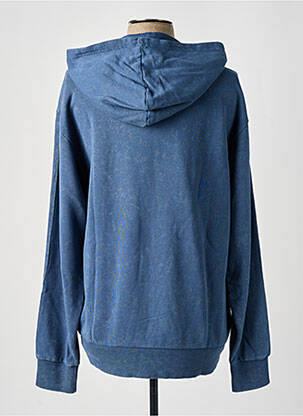 Sweat-shirt à capuche broderie manches longues bleu ADIDAS homme