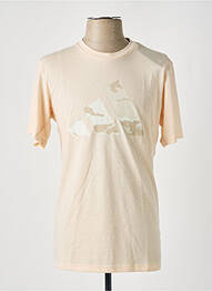 T-shirt stretch manches courtes beige ADIDAS homme