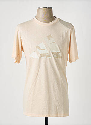 T-shirt stretch manches courtes beige ADIDAS homme