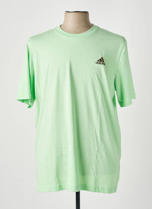 T-shirt vert ADIDAS pour homme