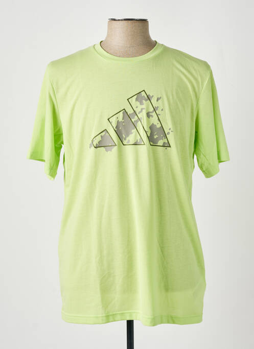 T-shirt vert ADIDAS pour homme