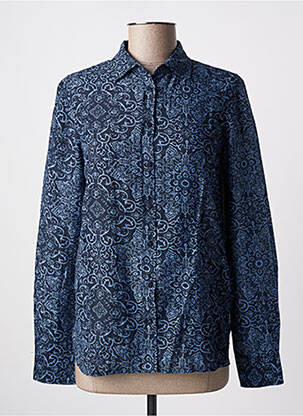 Chemisier imprimé fantaisie manches longues bleu PEPE JEANS femme
