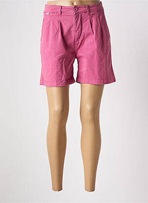 Short taille à pinces taille haute rose PEPE JEANS femme