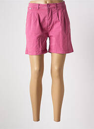 Short taille à pinces taille haute rose PEPE JEANS femme