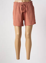Short coupe droite taille haute marron ROXY femme
