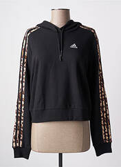 Sweat-shirt à capuche noir ADIDAS pour femme seconde vue