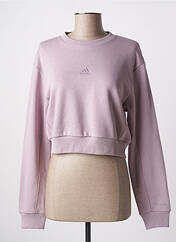 Sweat-shirt violet ADIDAS pour femme seconde vue