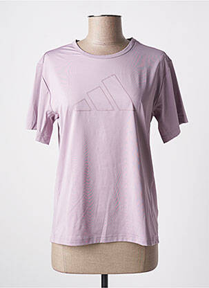 T-shirt violet ADIDAS pour femme