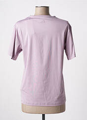 T-shirt violet ADIDAS pour femme seconde vue