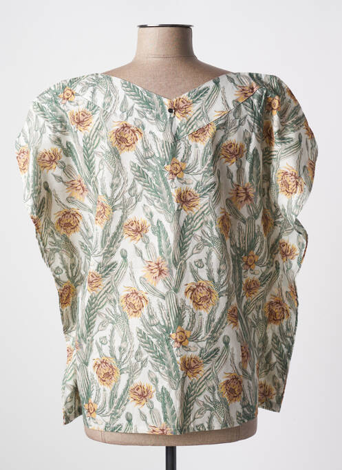 Blouse imprimé fleurs manches courtes vert LEE COOPER femme