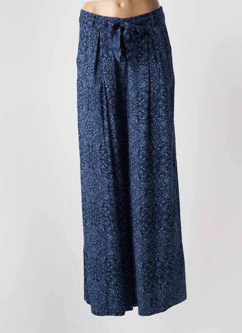 Pantalon large tissage popeline taille haute bleu PEPE JEANS femme