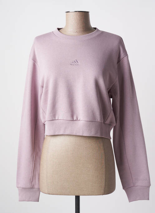 Sweat-shirt violet ADIDAS pour femme