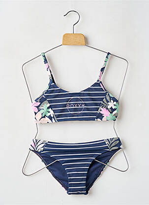 Maillot de bain 2 pièces bleu ROXY GIRL pour fille