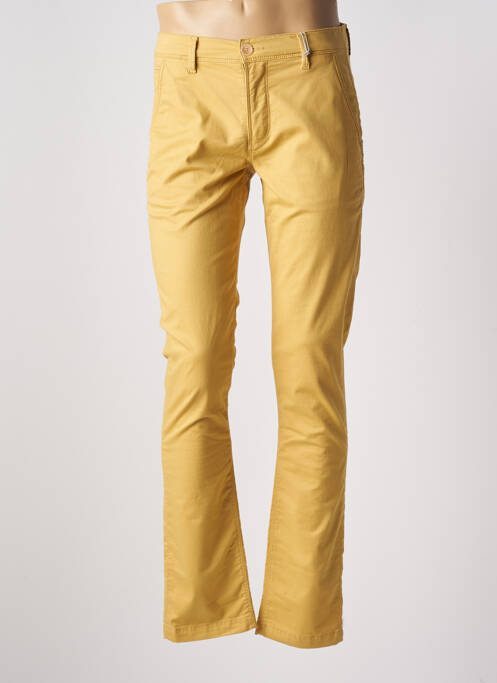 Pantalon chino jaune LEE COOPER pour homme