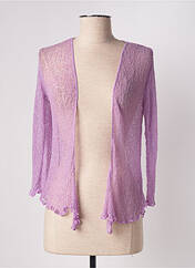 Gilet manches longues violet MASQUENADA pour femme seconde vue