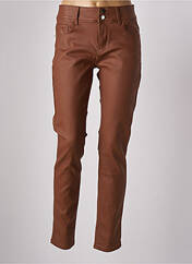 Pantalon slim marron KALISSON pour femme seconde vue