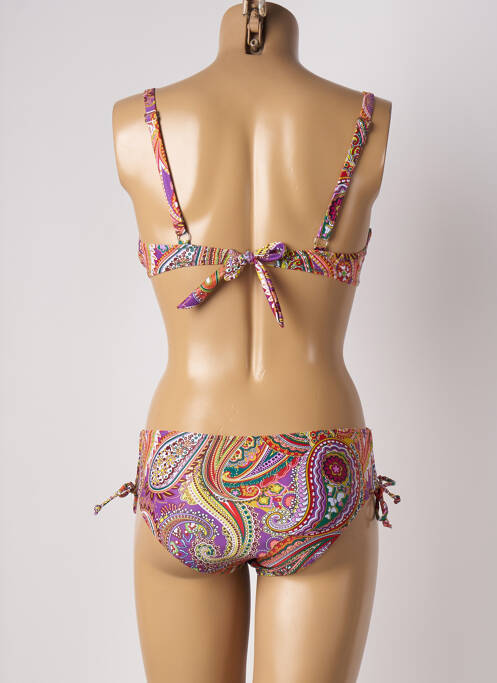 Maillot de bain 2 pièces violet VIOLETTA pour femme