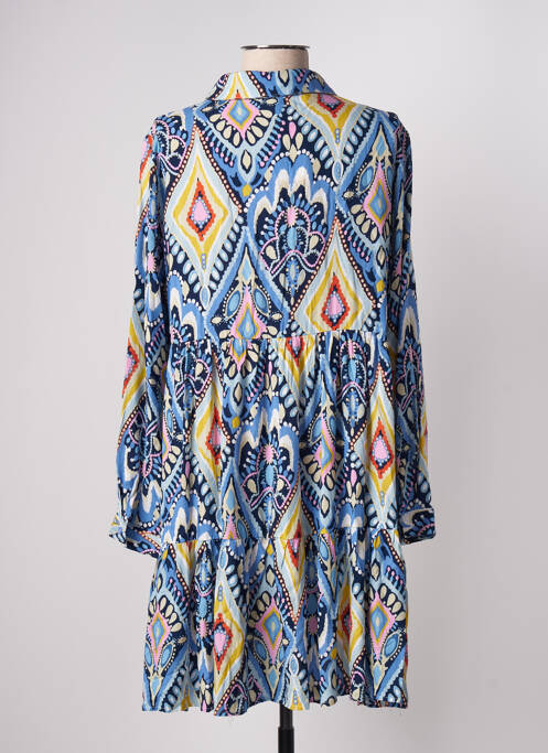 Robe mi-longue bleu TIRAMISU pour femme