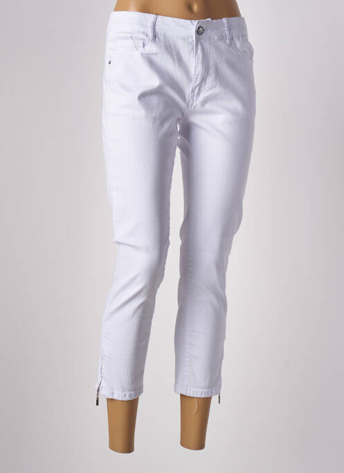 Pantalon 7/8 blanc KALISSON pour femme