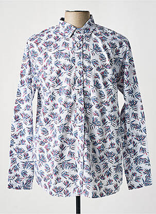 Chemise manches longues manches longues blanc OAKS VALLEY homme