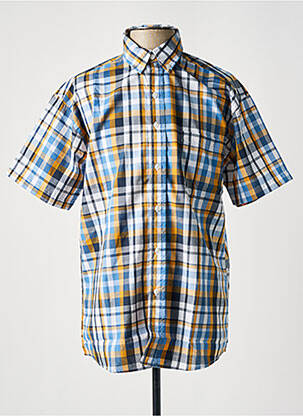 Chemise manches courtes bleu OAKS VALLEY pour homme