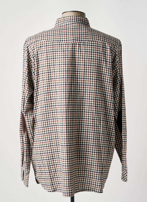 Chemise manches longues marron OAKS VALLEY pour homme