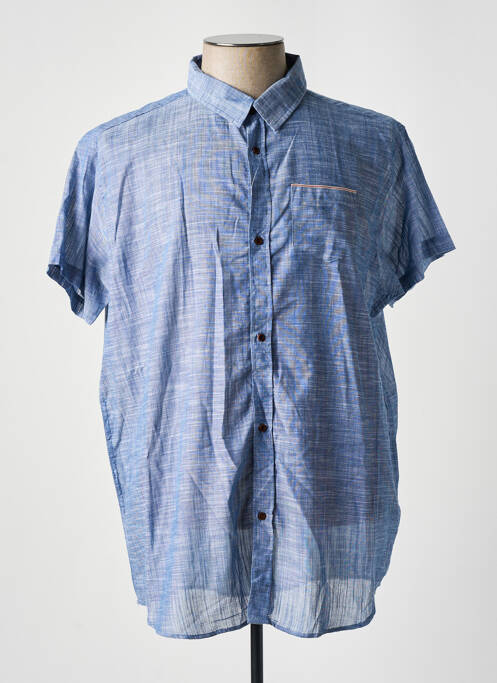 Chemise manches courtes bleu OAKS VALLEY pour homme