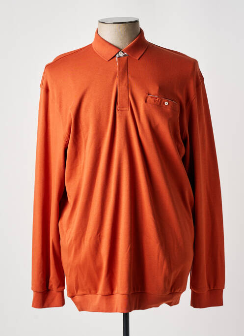 Polo orange STIL PARK pour homme