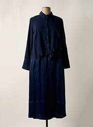 Robe longue manches longues manches longues bleu SHEEGO femme