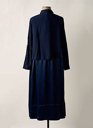Robe mi-longue manches 3/4 manches 3/4 noir SHEEGO femme