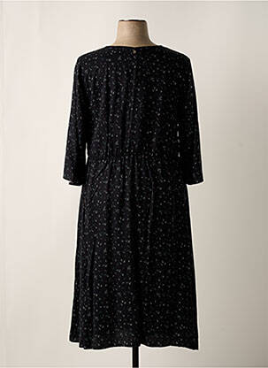 Robe mi-longue manches 3/4 manches 3/4 noir SHEEGO femme