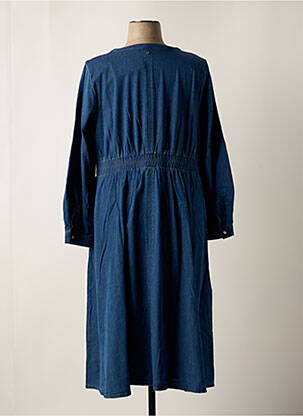 Robe longue manches longues manches longues bleu SHEEGO femme